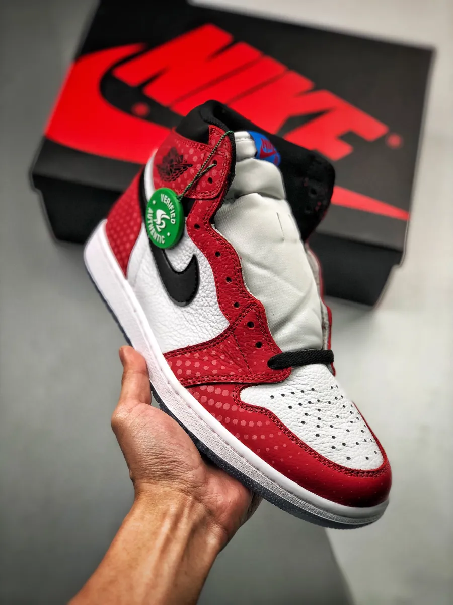 Air Jordan 1 Retro High OG 'Origin Story' Gym Red/Black-White-Photo Blue / red blue jordan 1