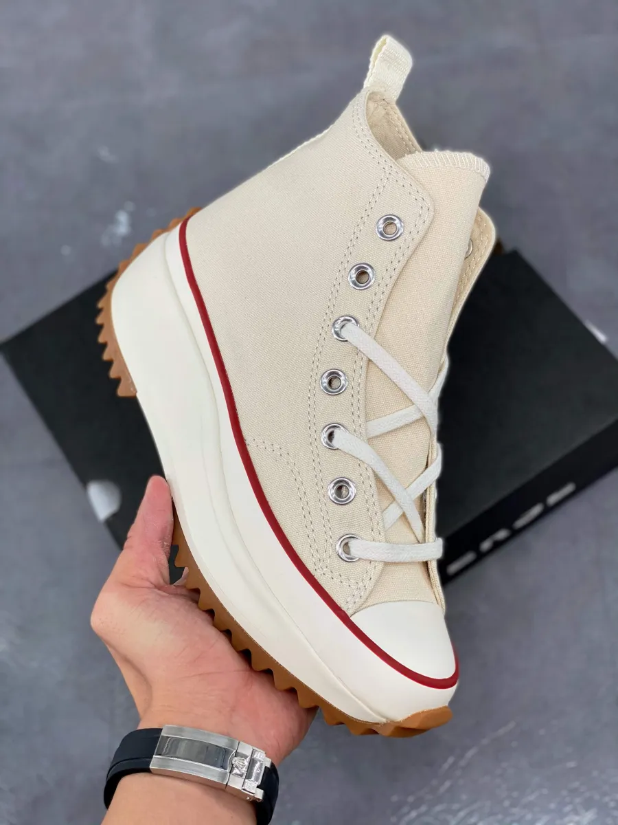 Converse Color Run Star Hike High Top Parchment - converse run star hike hi sneakers in parchment