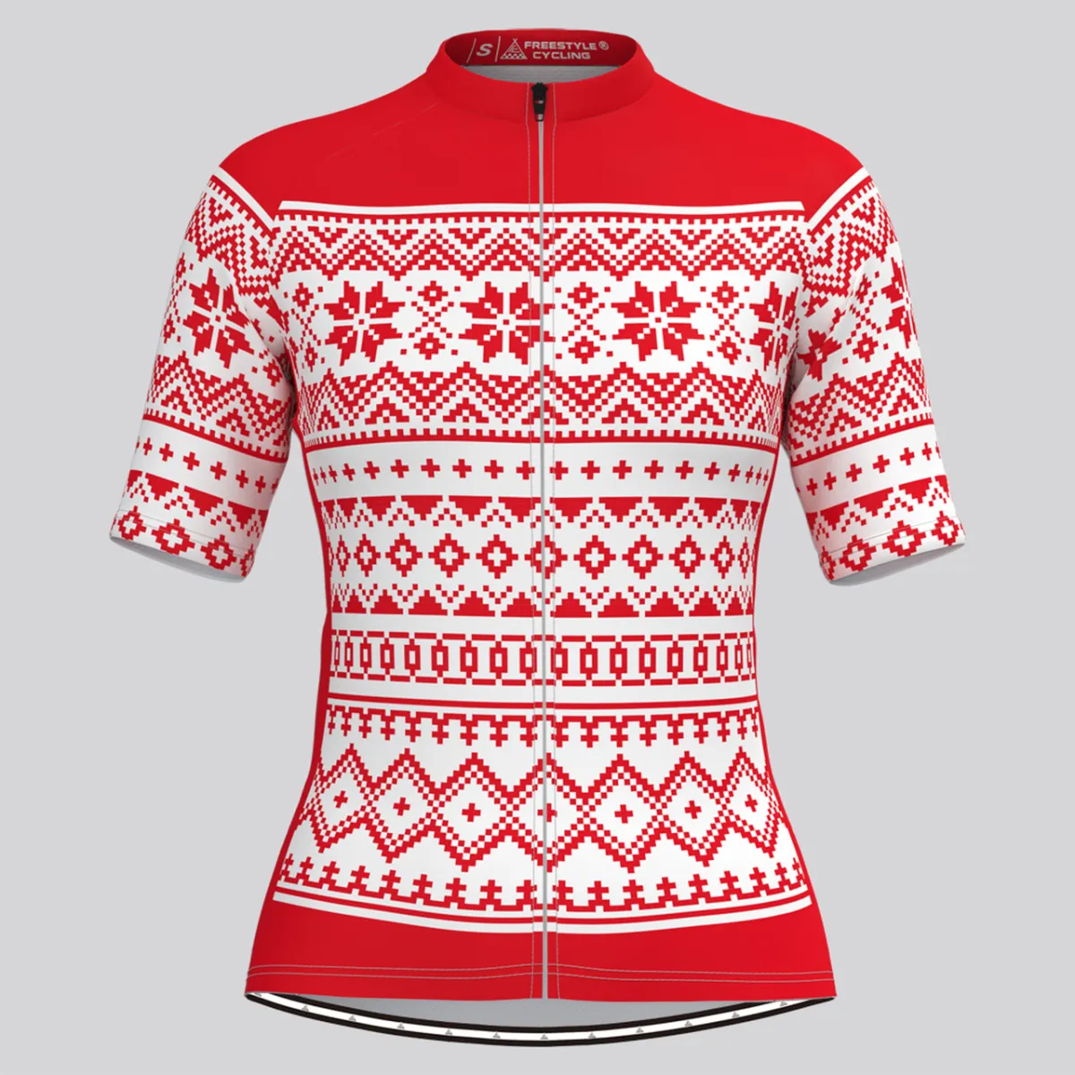Classic Ugly Christmas sweater Women's Cycling Jersey - Red