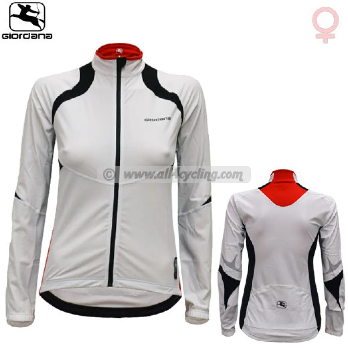 Lady Giordana Fr-Carbon E714 L/S jersey - White