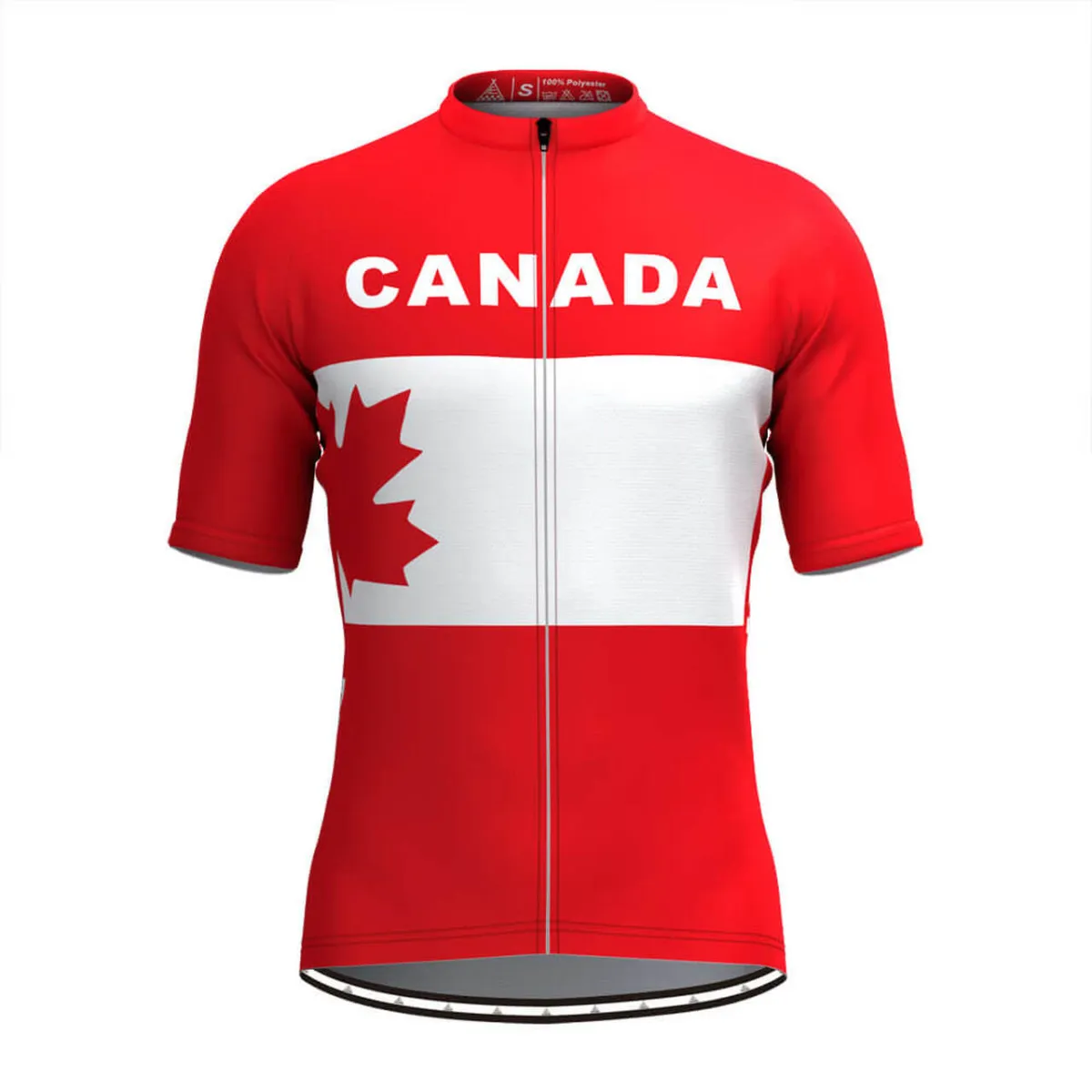 Canada Maple Leaf Short Sleeve Men's Cycling Jersey