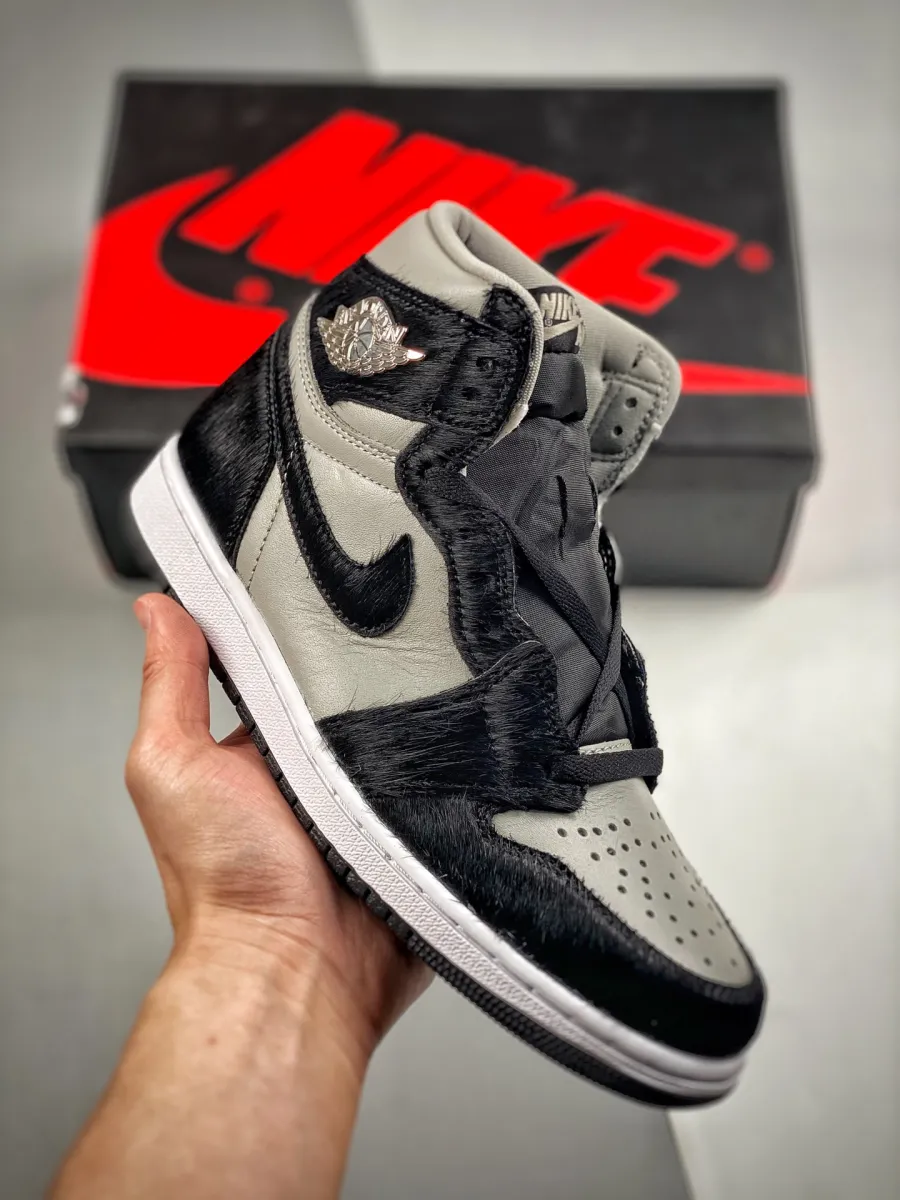 Air Jordan 1 High OG 'Twist 2.0' Medium Grey/Black-White DZ2523-001 Womens Air Jordans Grey