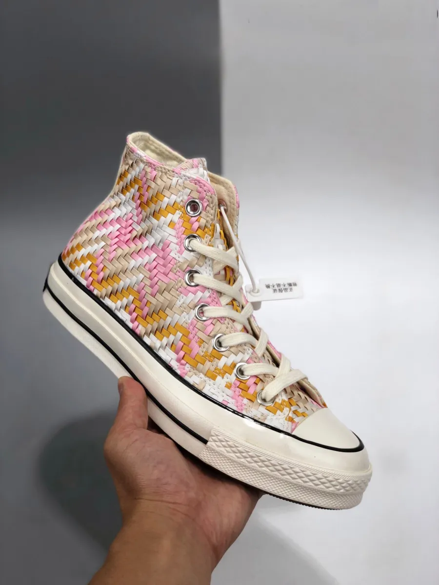 Converse Culture Weave Chuck 70 High Top Egret/Multi/Black 167989C Brand New