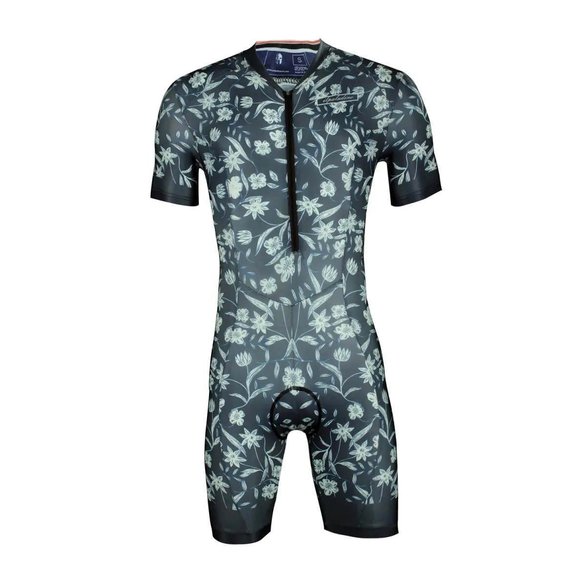 Men's short sleeve cycling jersey,men's Triathlon Suit Compression Padded Trisuit Swimming Cycling Running 1017