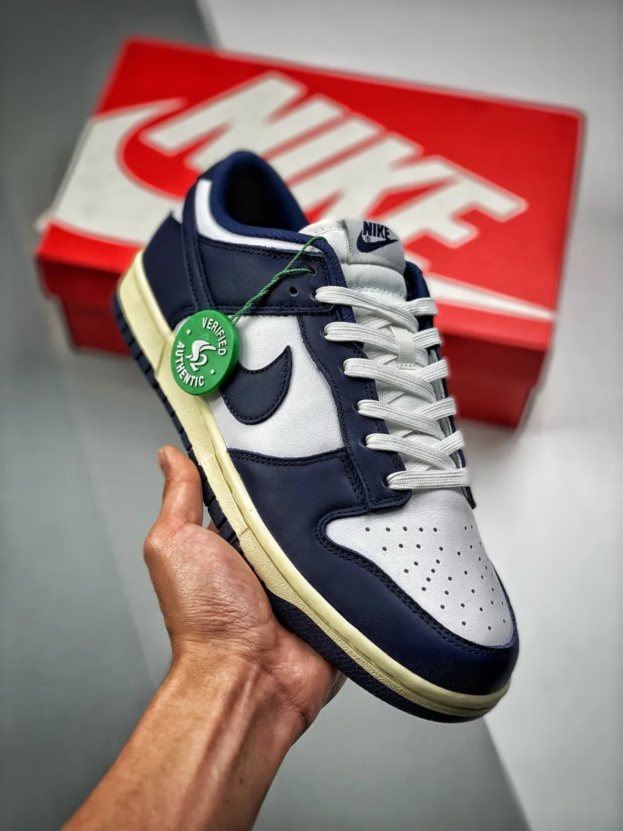 Aged Navy Nike Dunk Low Midnight Navy/White / white midnight navy dunks
