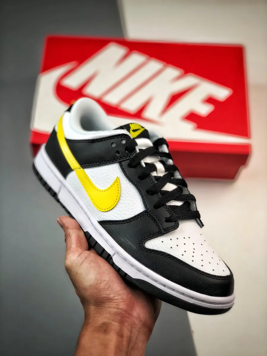 New Releases Nike Dunk Low 'Panda' Black Yellow White FQ2431-001