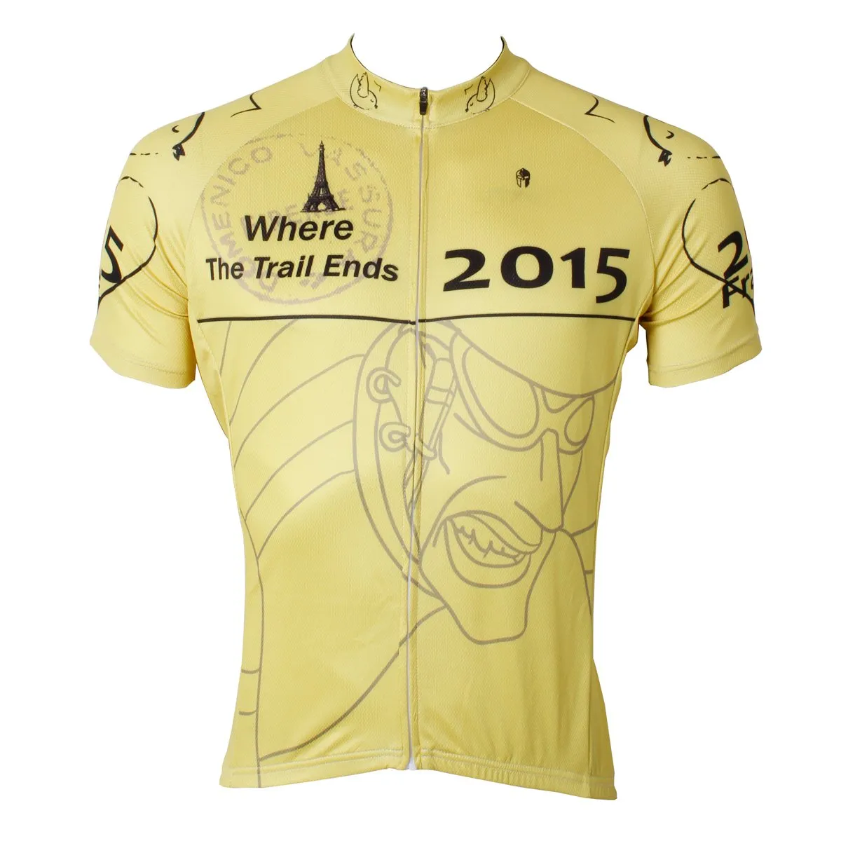 Ilpaladino Cyclist Yellow Men's Breathable Quick Dry Short-Sleeve Cycling Jersey Bicycling Shirts France Summer SportsWear NO.568