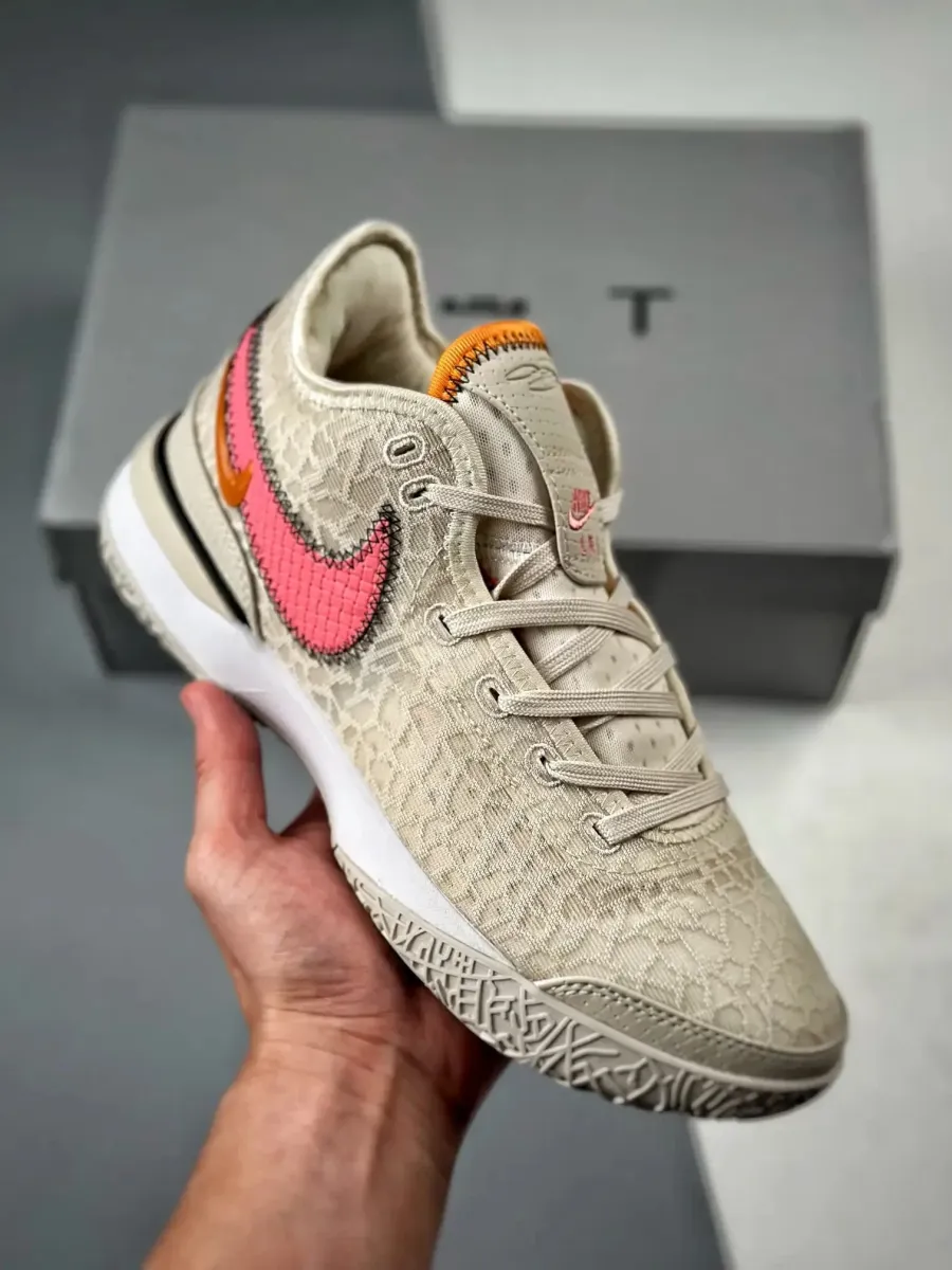 Nike Zoom LeBron NXXT Gen Light Orewood Brown/Coral Chalk/Sesame/Sail, Lebron Next Gen White DR8784-100