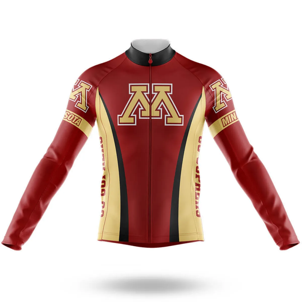 University of Minnesota Long Sleeve Cycling Jersey Only
