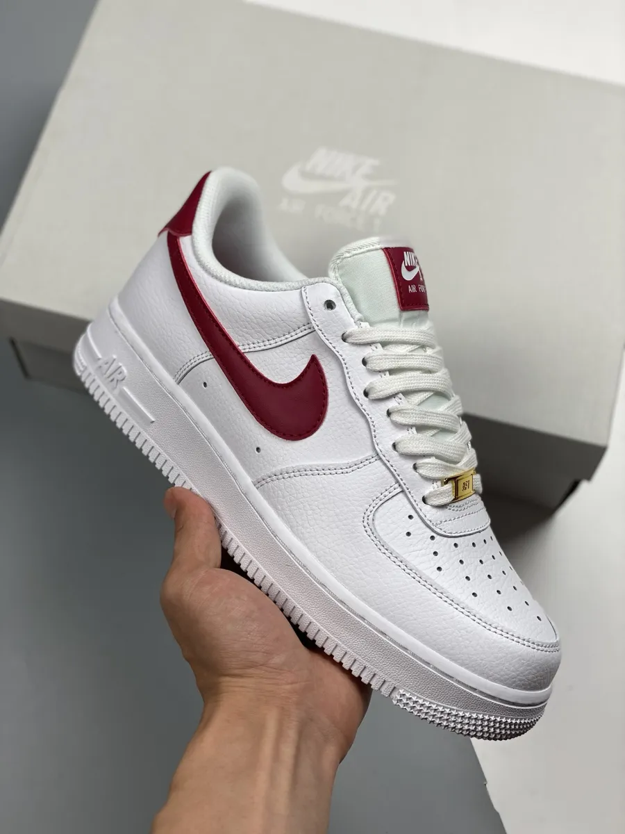 Nike Air Force 1 Low '07 White Noble Red / red and white air force 1