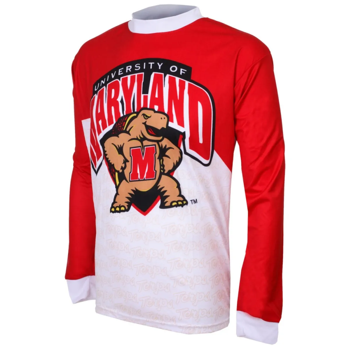 NCAA UMD, University of Maryland Terrapins Mountain Long Sleeve Bike MTB Cycling Jerseys