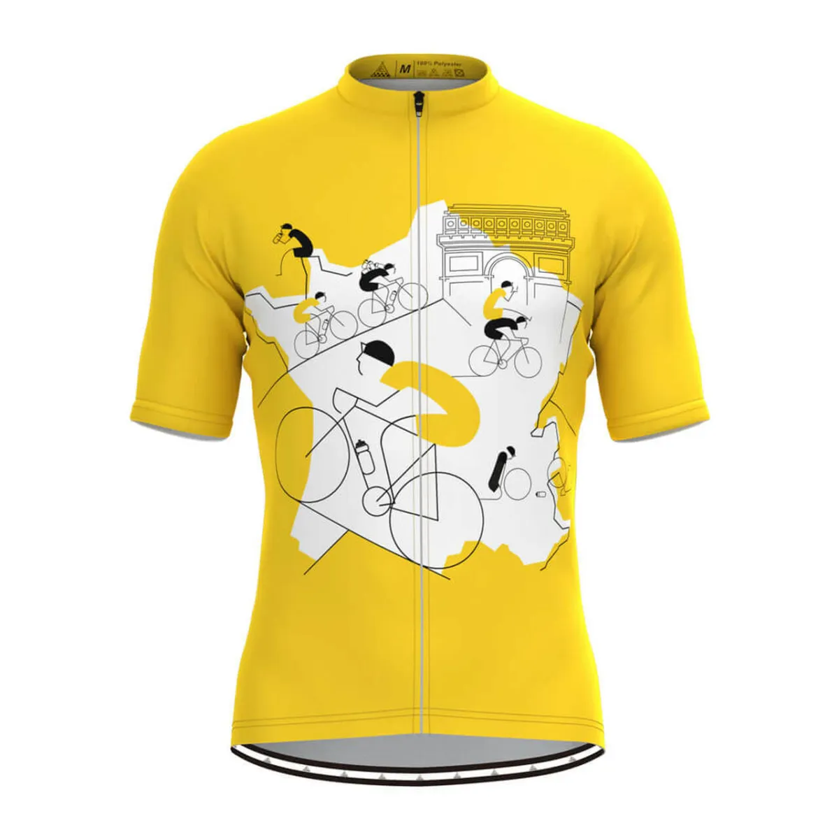 Men's Tour De France Classic Color Jersey Yellow Outlet