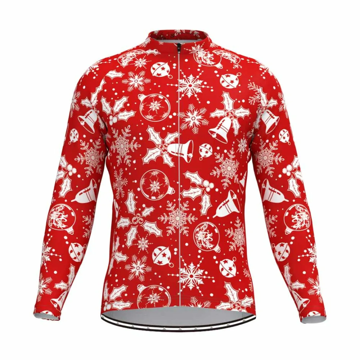 Christmas Jingle Bells Long Sleeve Cycling Jersey For Sale