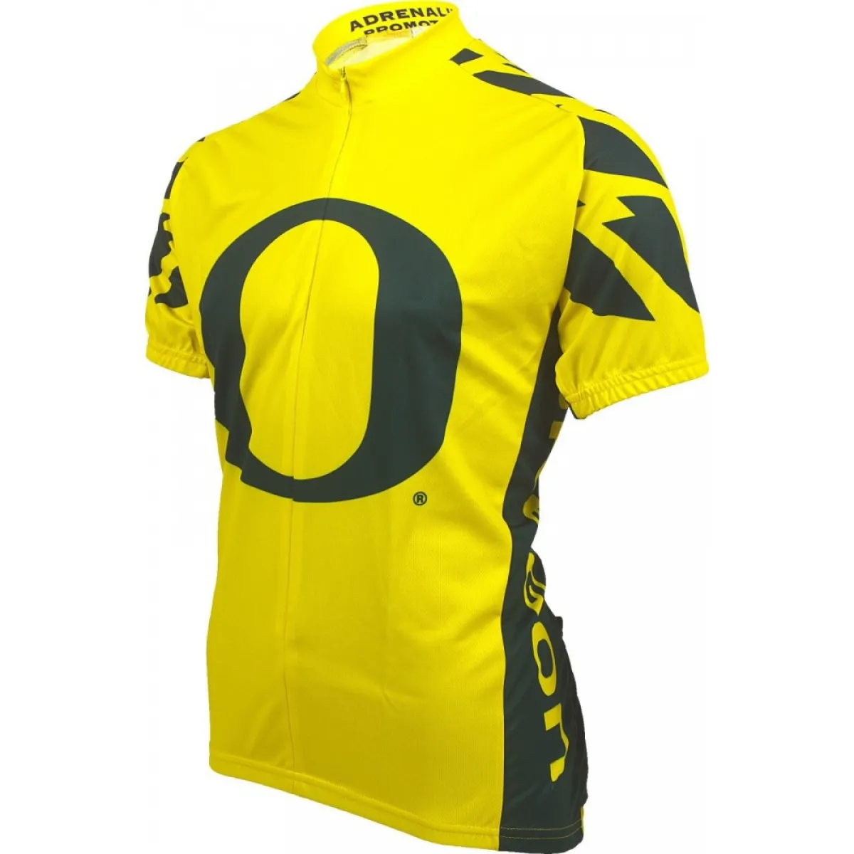 NCAA UO, U of O University of Oregon Ducks Yellow Cycling Jerseys