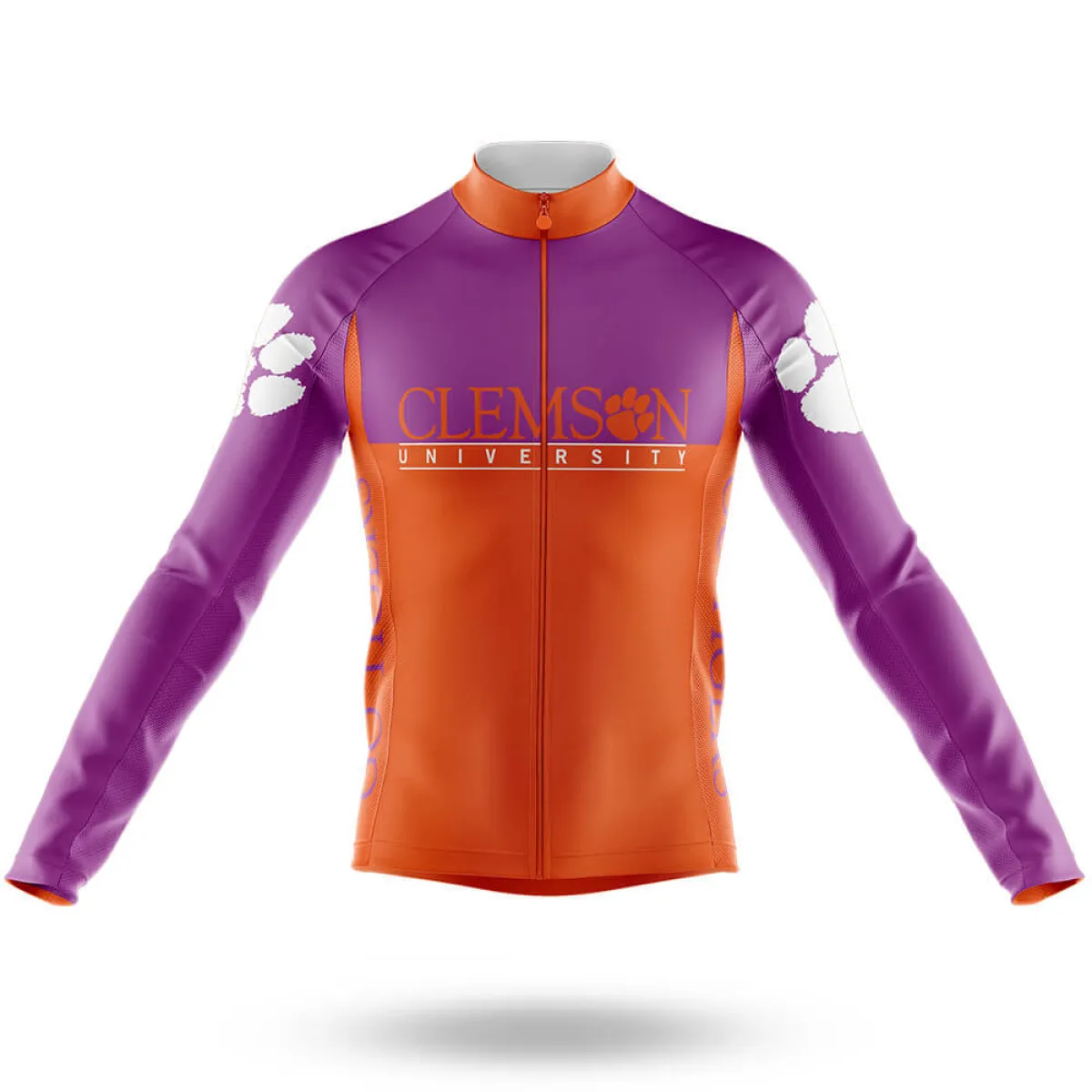 Clemson University V2 Long Sleeve Cycling Jersey Only