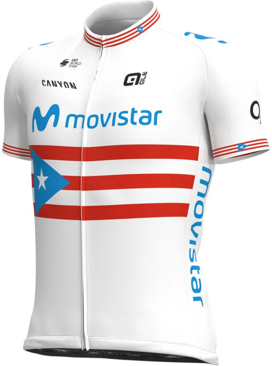2021 Movistar Puerto Rico Champ Full Zipper Jersey, MOV21J4