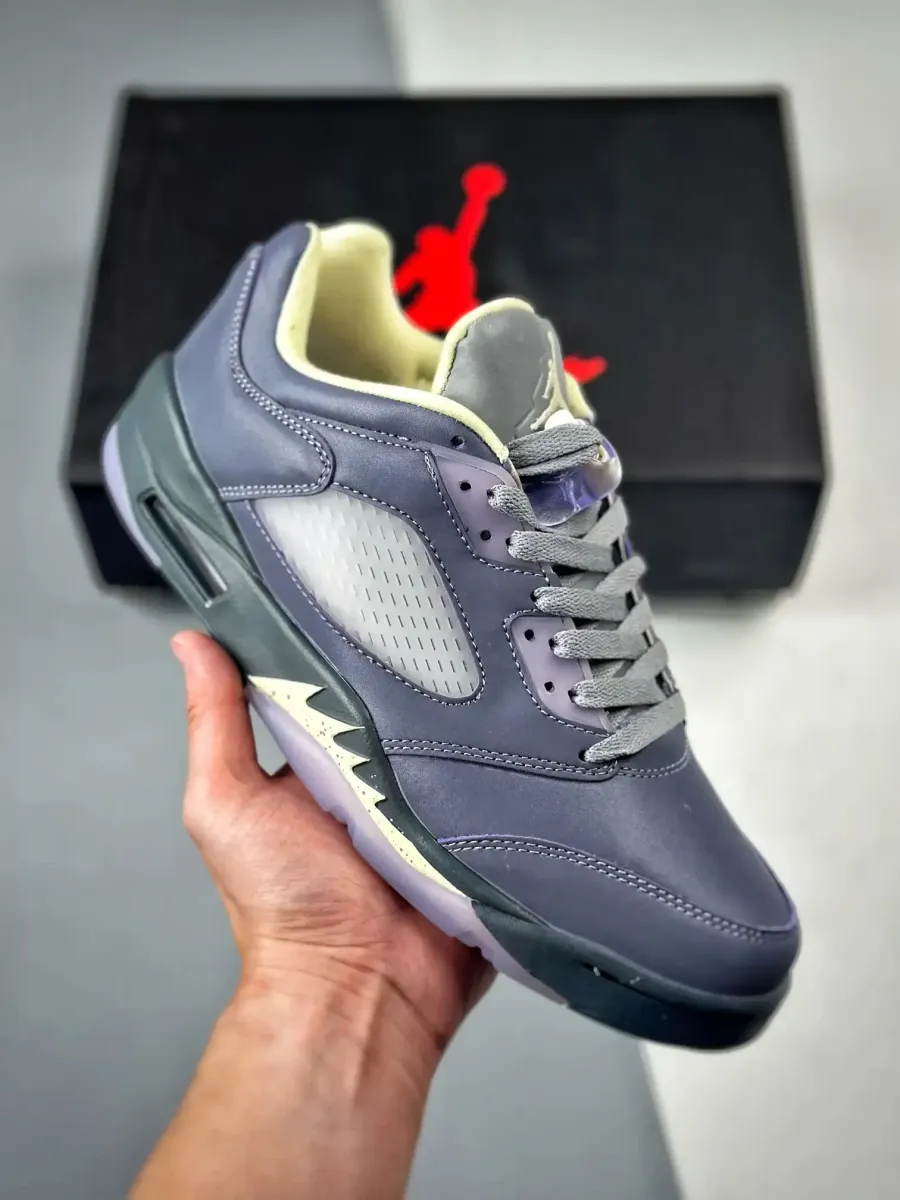 Low Jordan 5 - Air Jordan 5 Low 'Festival Lights' Indigo Haze/Fire Red FJ4563-500