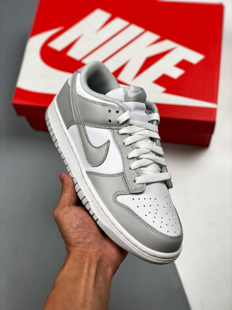Nike Dunk Low White/Grey Fog nike men grey