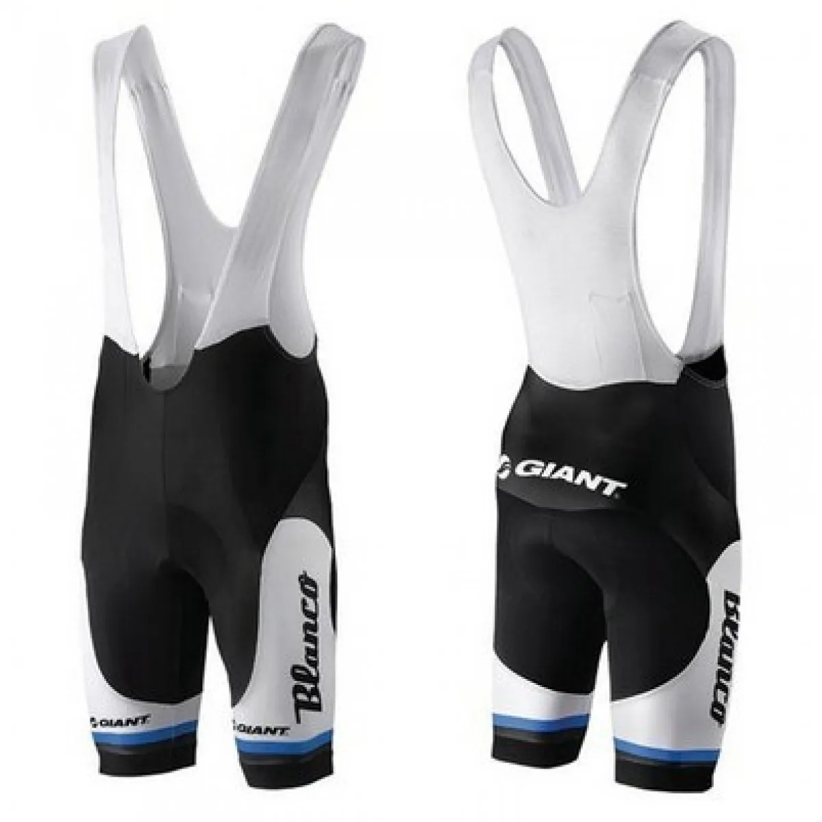 Blanco Giant Pro Cycling Team 2013 Bib Shorts Outlet