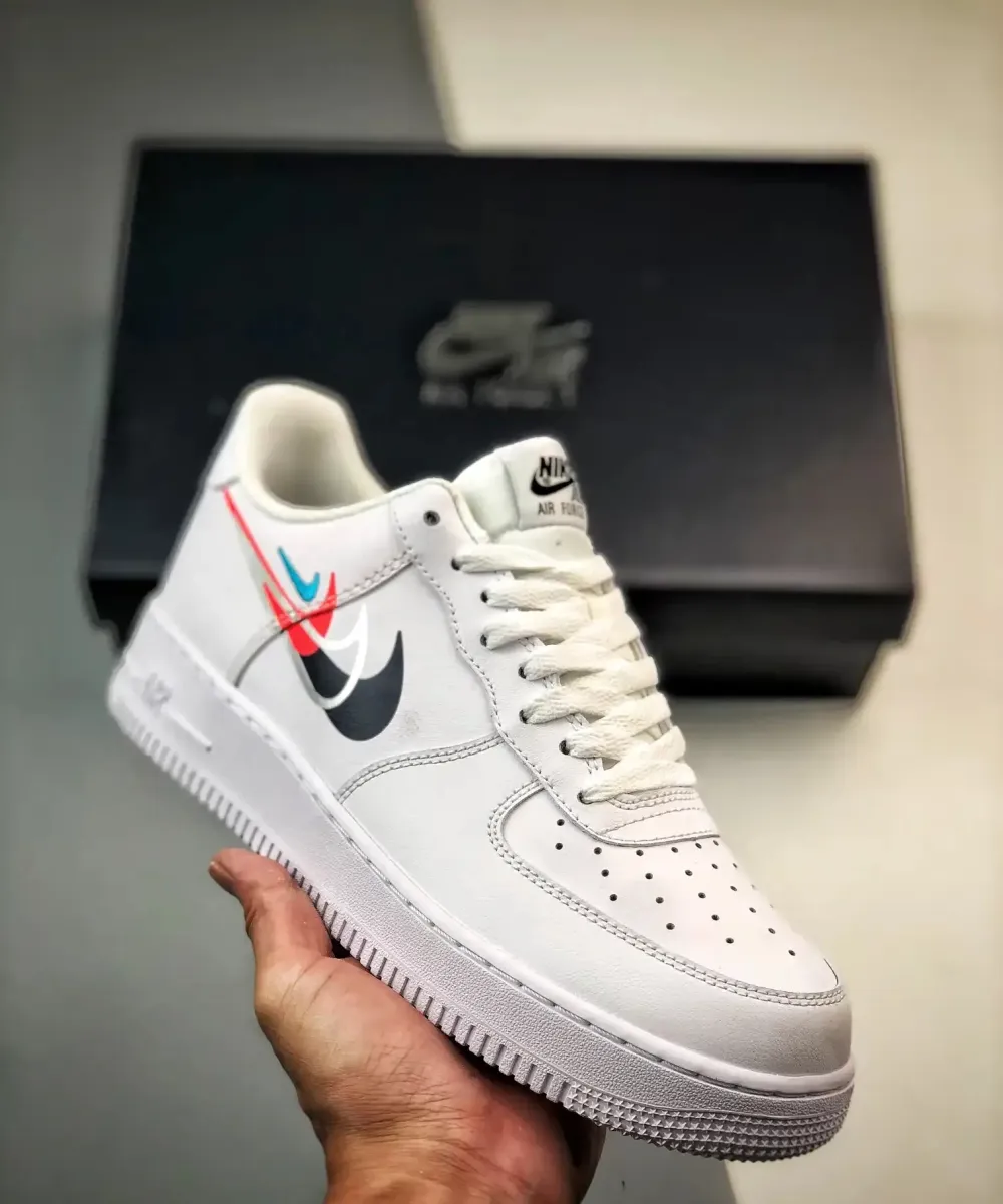 Online Nike Air Force 1 Low 'Multi-Swooshes' White/Black FJ4226-100