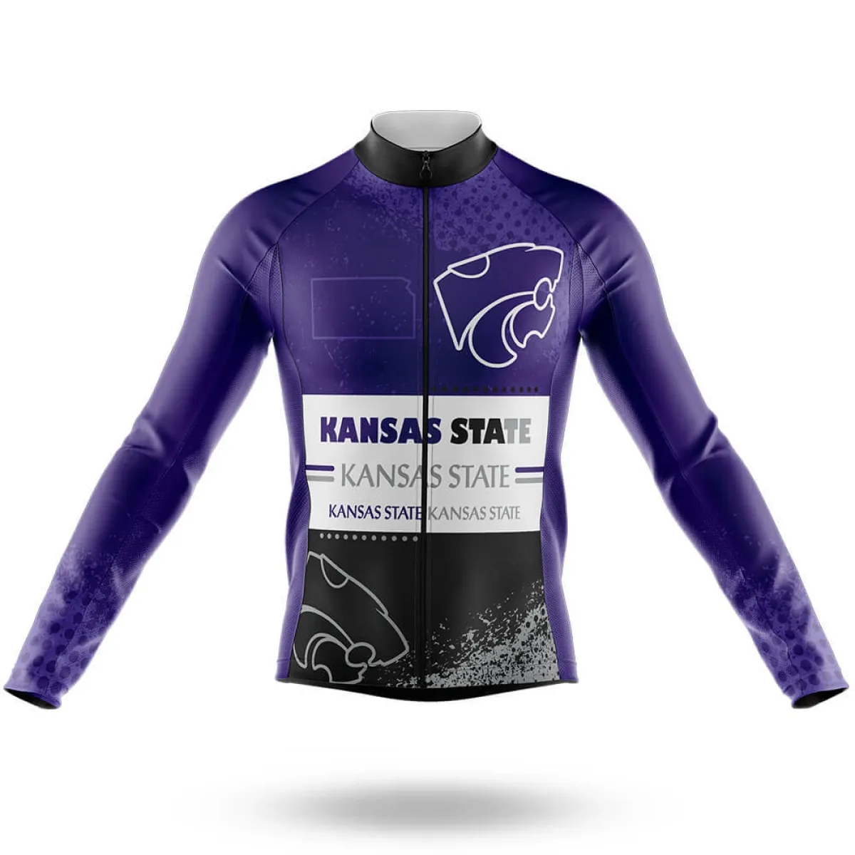 Kansas State University Cycle Long Sleeve Cycling Jersey Only