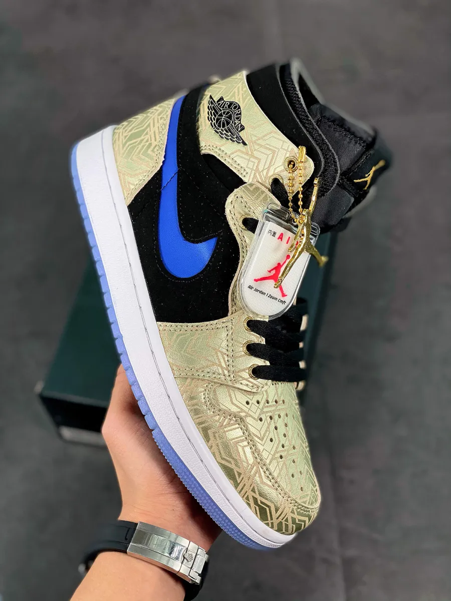 Air Jordan 1 Zoom CMFT 'Gold Laser' Black/Gold / gold laser air jordan 1