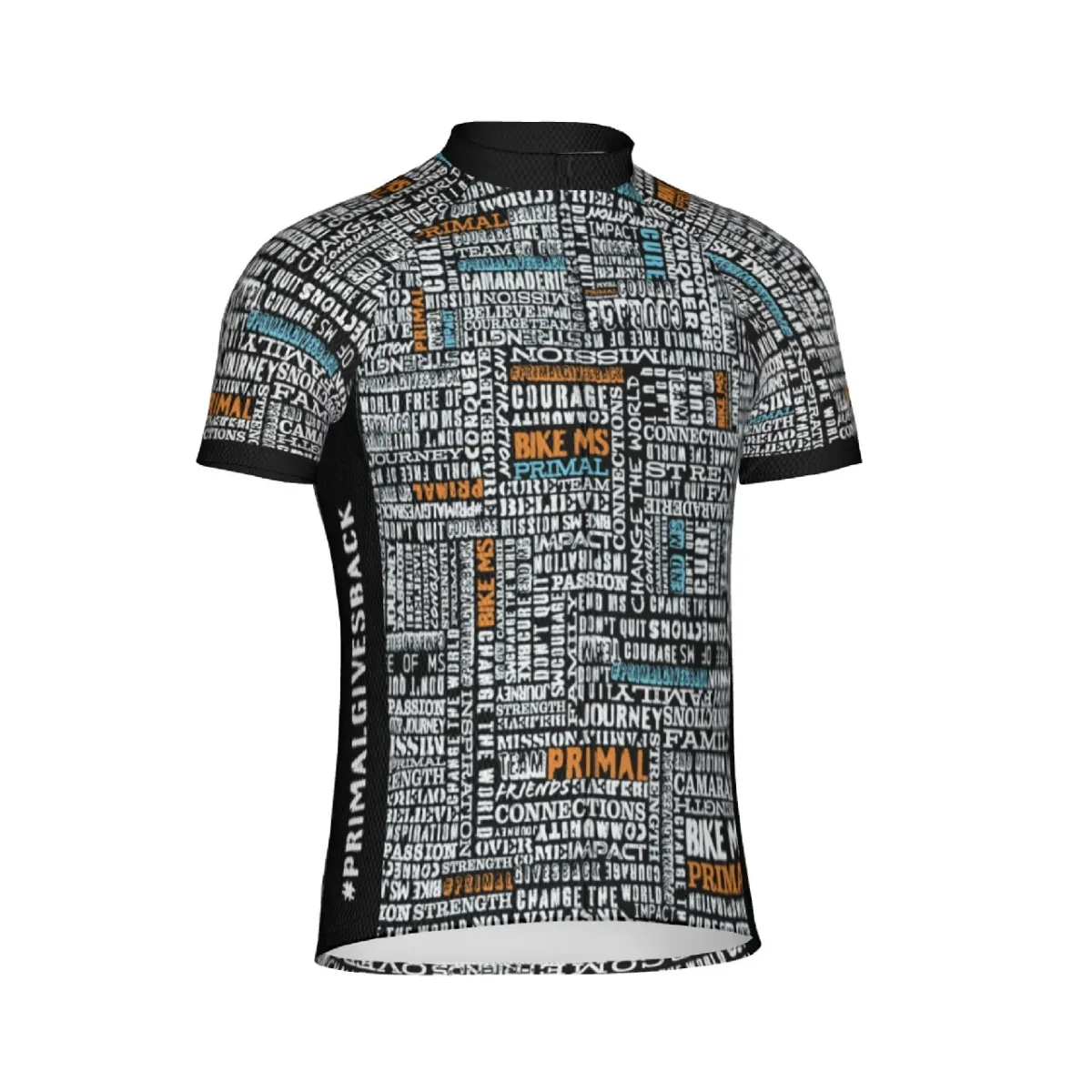 Cycling Jersey Bike MS Primal Gives Back Full zip Sort Sleeve Men #Primal Bike Shirts