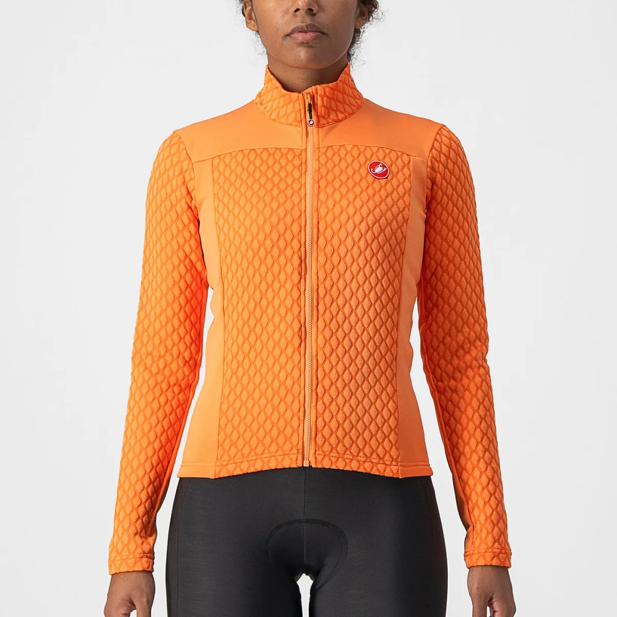 Castelli Sfida 2 Long Sleeves Woman Jersey - Orange To Buy