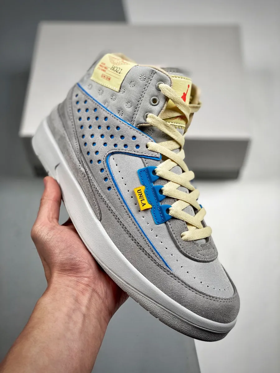 Kids Union LA Air Jordan 2 Grey Fog DN3802-001 / jordan 2 retro sp union