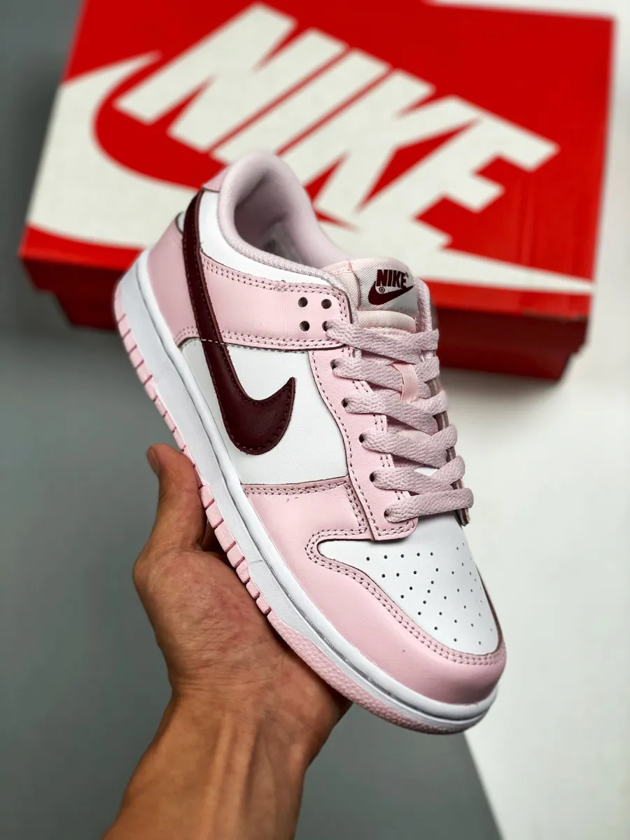 Nike Dunk Low GS 'Valentine's Day' White Pink Red nike low dunks pink red white