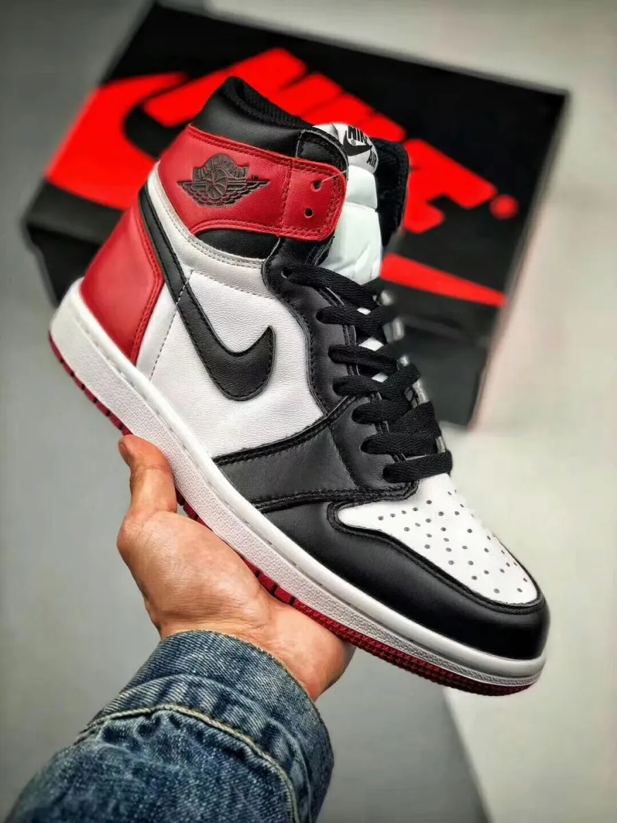 Air Jordan 1 Retro High OG 'Black Toe' White/Black-Gym Red #air jordan 1 retro high og red toe