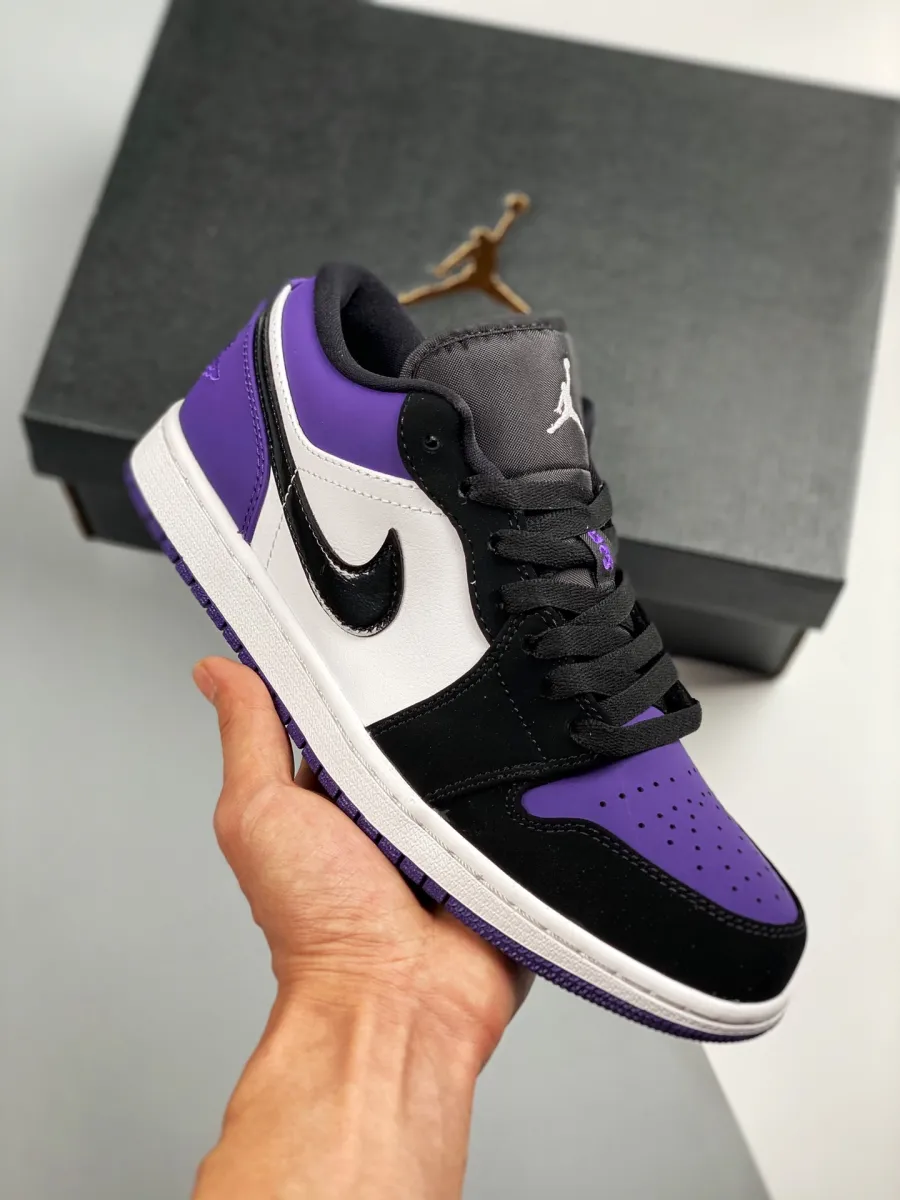 Jordan 1 Low Court Purple 553558-125 - lavender jordan 1 low