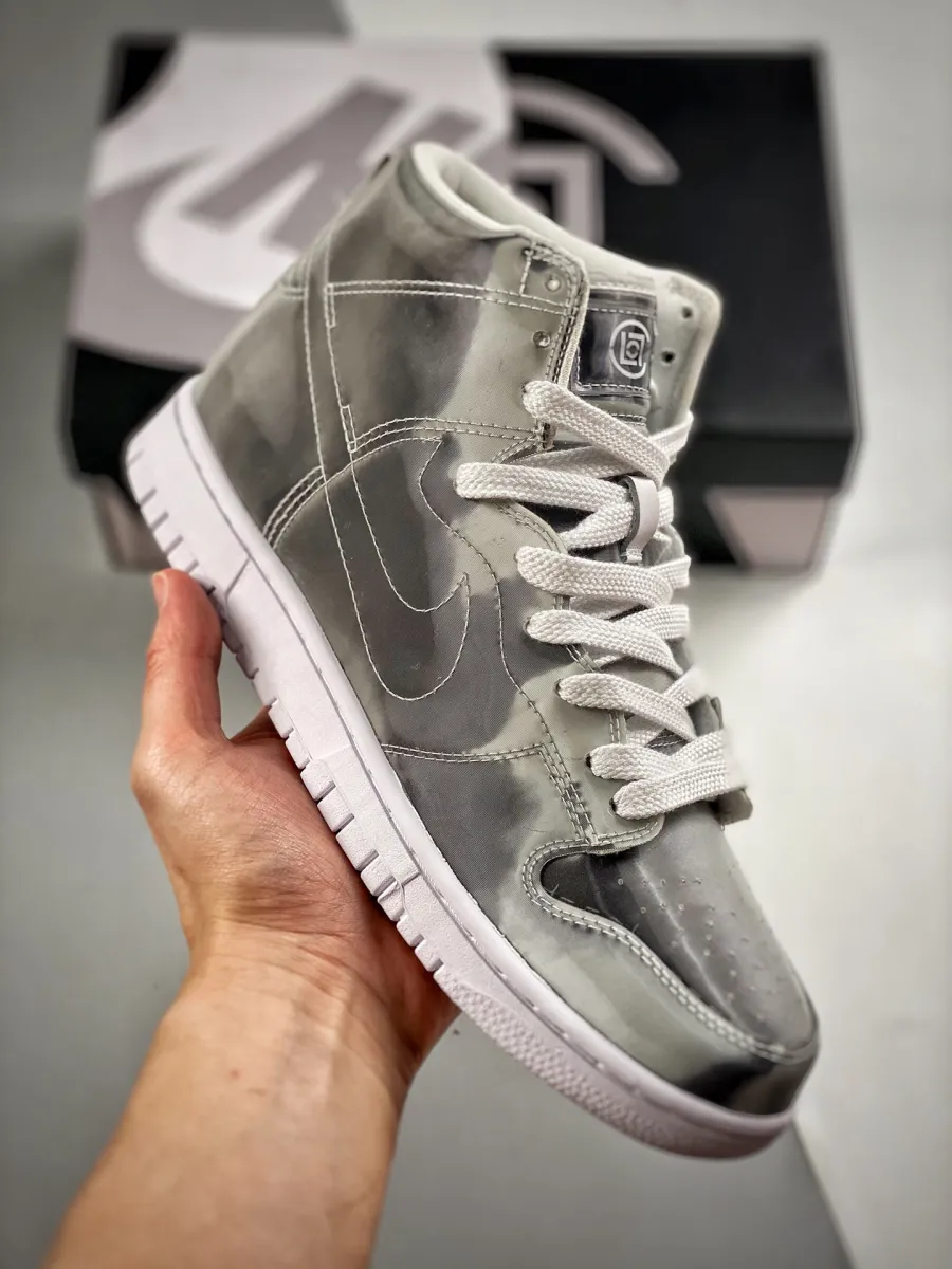 Women Clot Nike Dunk High Metallic Silver DH4444-900 / nike clot dunk high