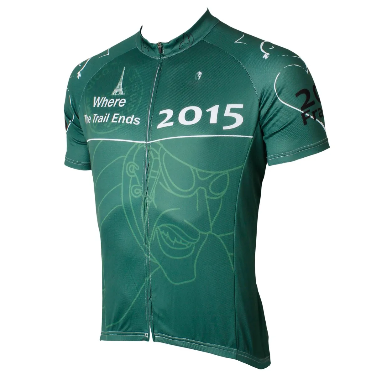 Cyclist Green Men's Short-Sleeve Cycling Jersey Bicycling Shirts France Summer NO.569