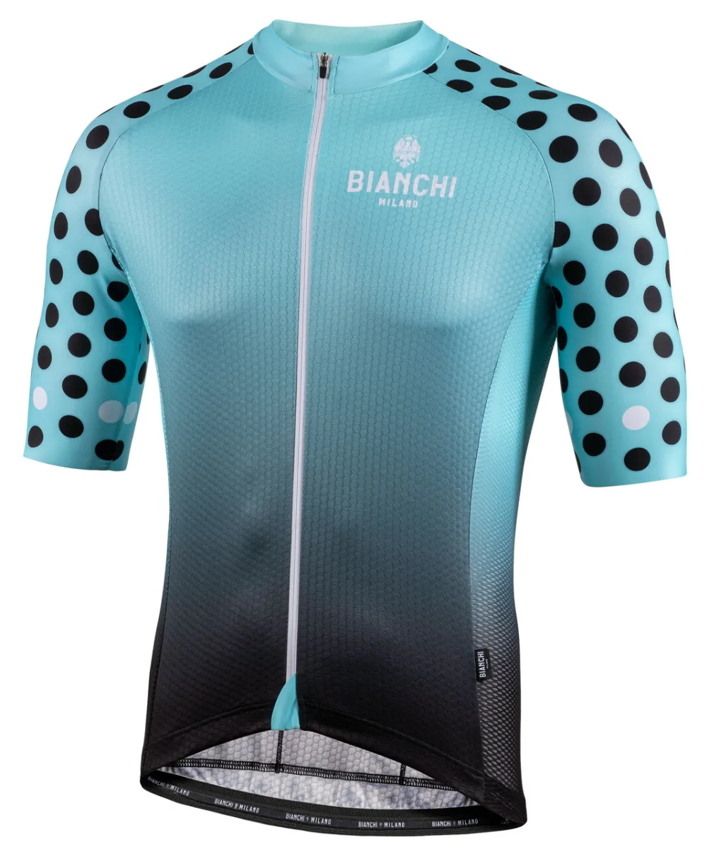 Bianchi Milano Cedrino Black Green Jersey,