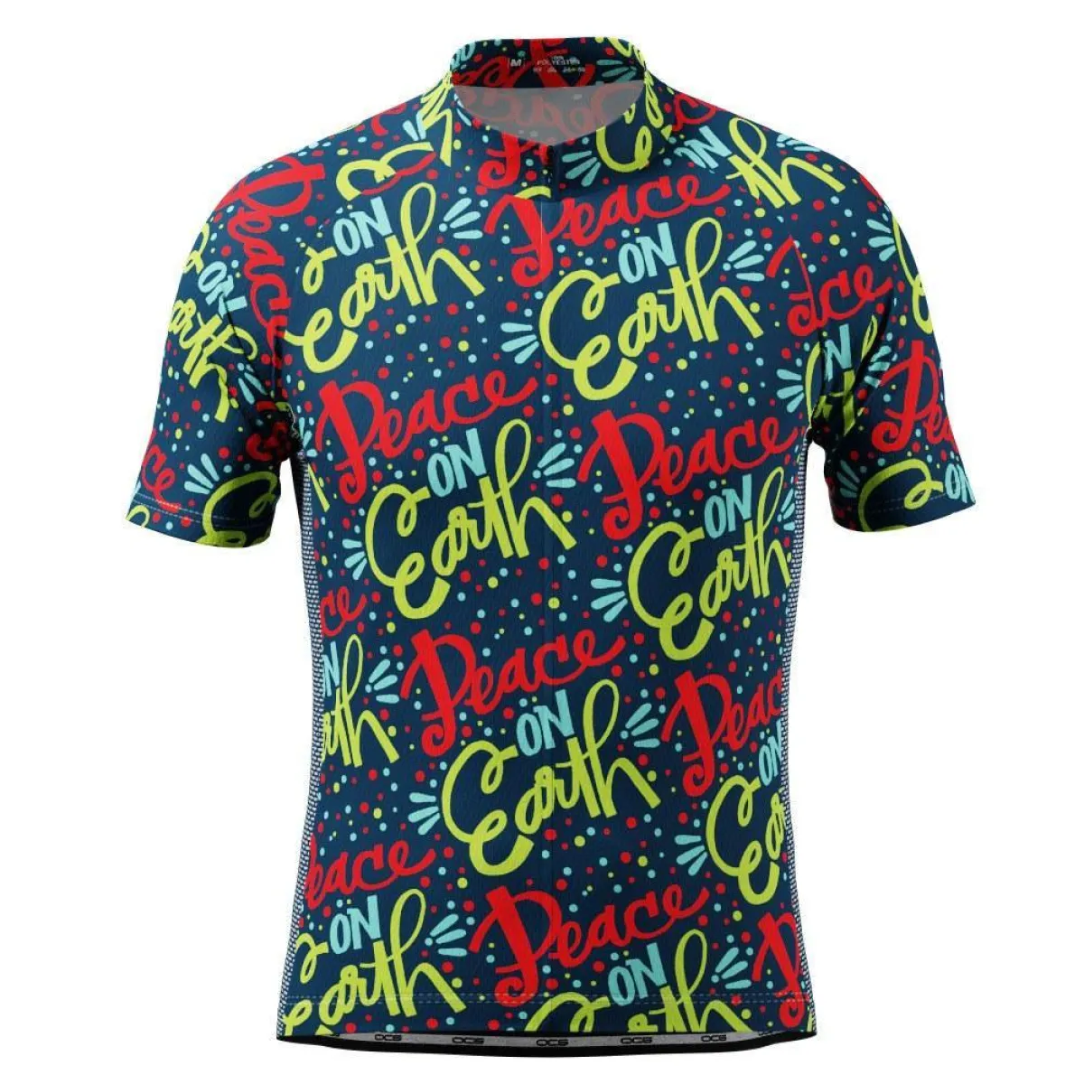 Men's Peace On Earth Short Sleeve Cycling Jersey For Sale