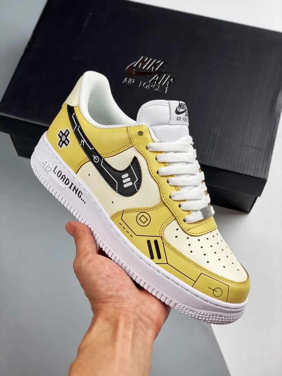 Custom Nike Air Force 1 Low Yellow White By You Restock