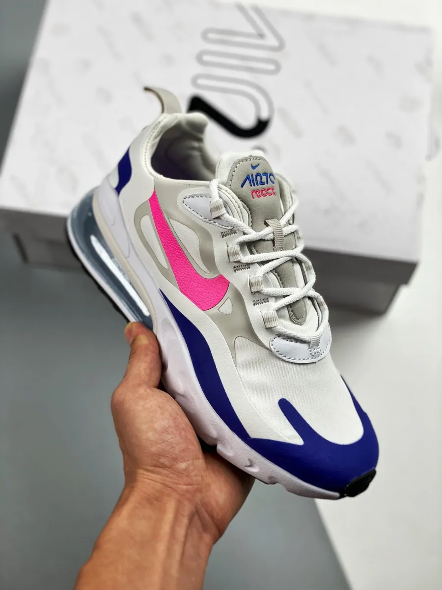 Nike WMNS Air Max 270 React White Navy Pink CU7833-101 Outlet