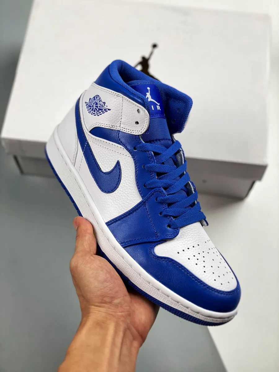 Air Jordan 1 Mid 'Hyper Royal' jordan 1 mid black/white/hyper royal
