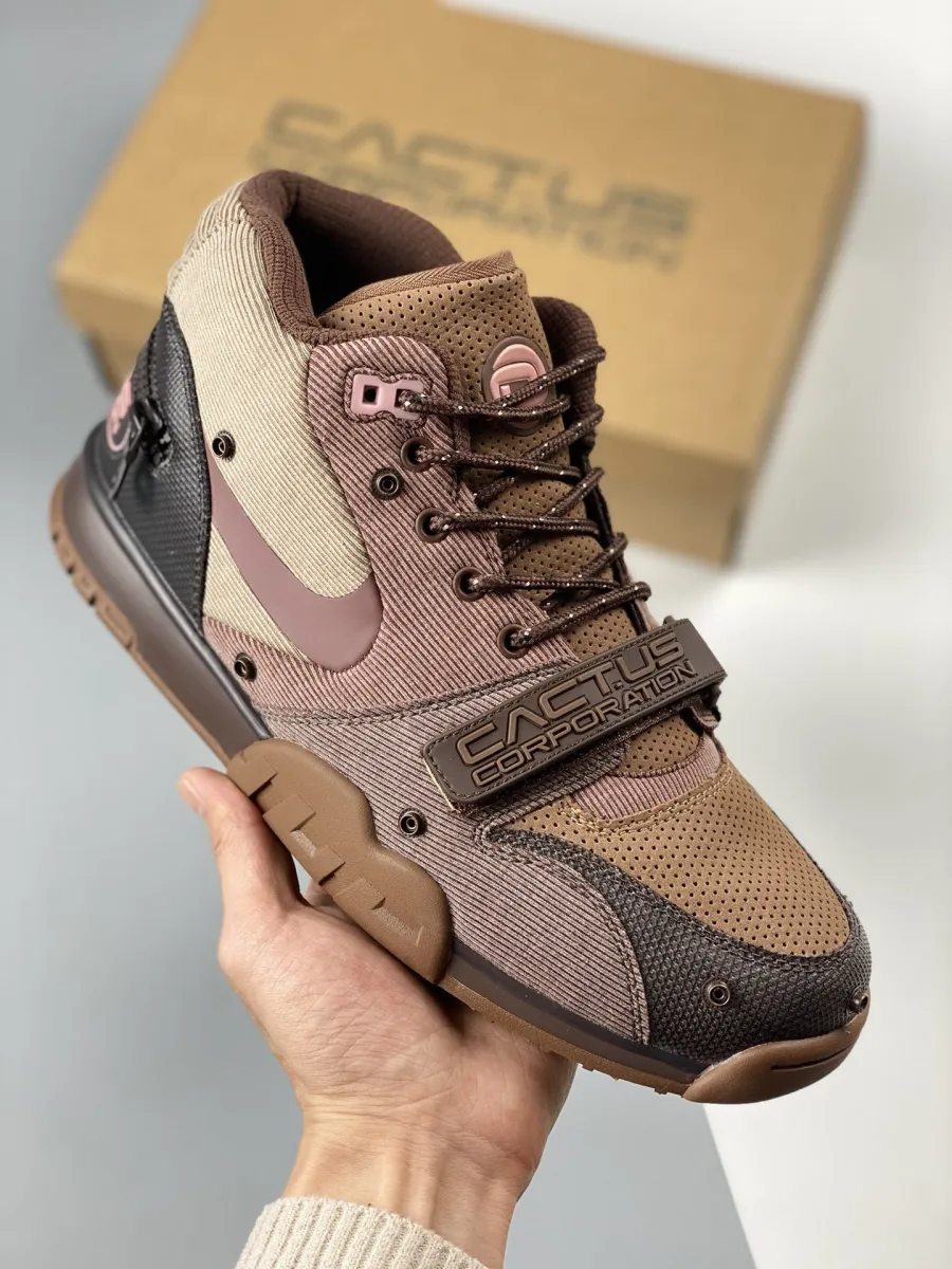 Travis Scott x Nike Air Trainer 1 'Light Chocolate' DR7515-200 light chocolate air jordan 1