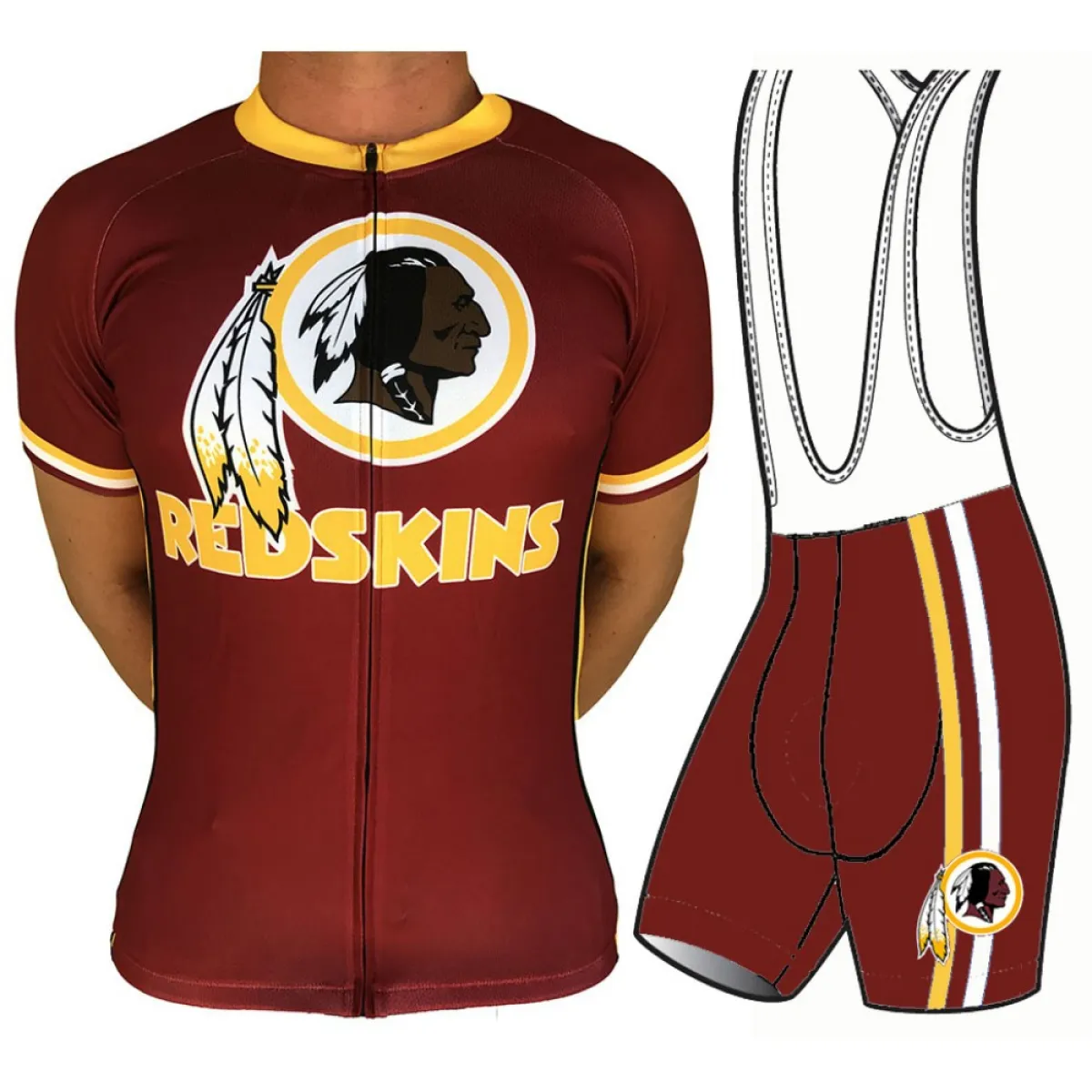 NFL Washington Redskins Short Sleeve Cycling Jersey Only