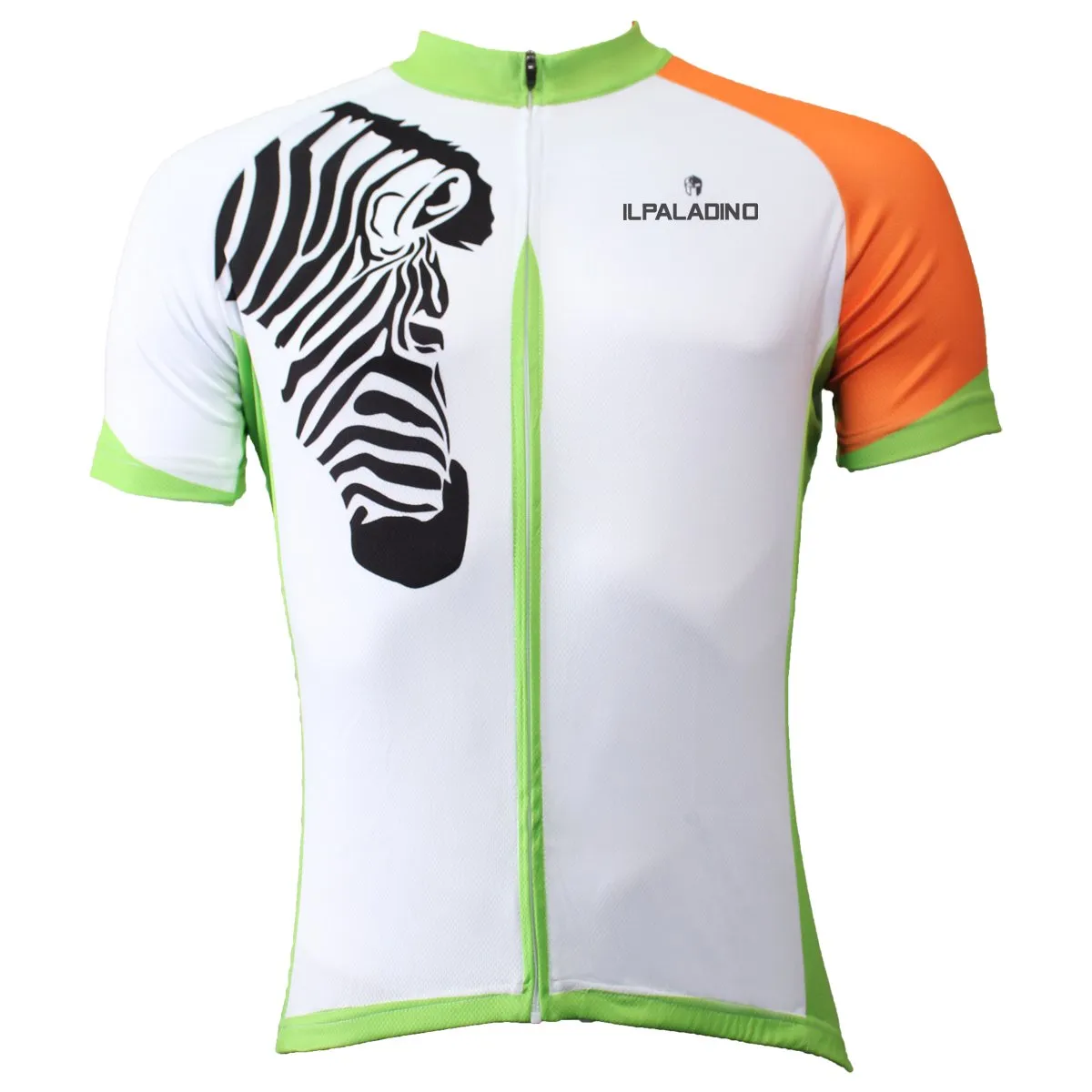 Ilpaladino Zebra Orange-arm Men's Breathable Short-Sleeve Cycling Jersey Bicycling Shirts Summer Sportswear Apparel Outdoor Sports Leisure Biking Shirt NO.502