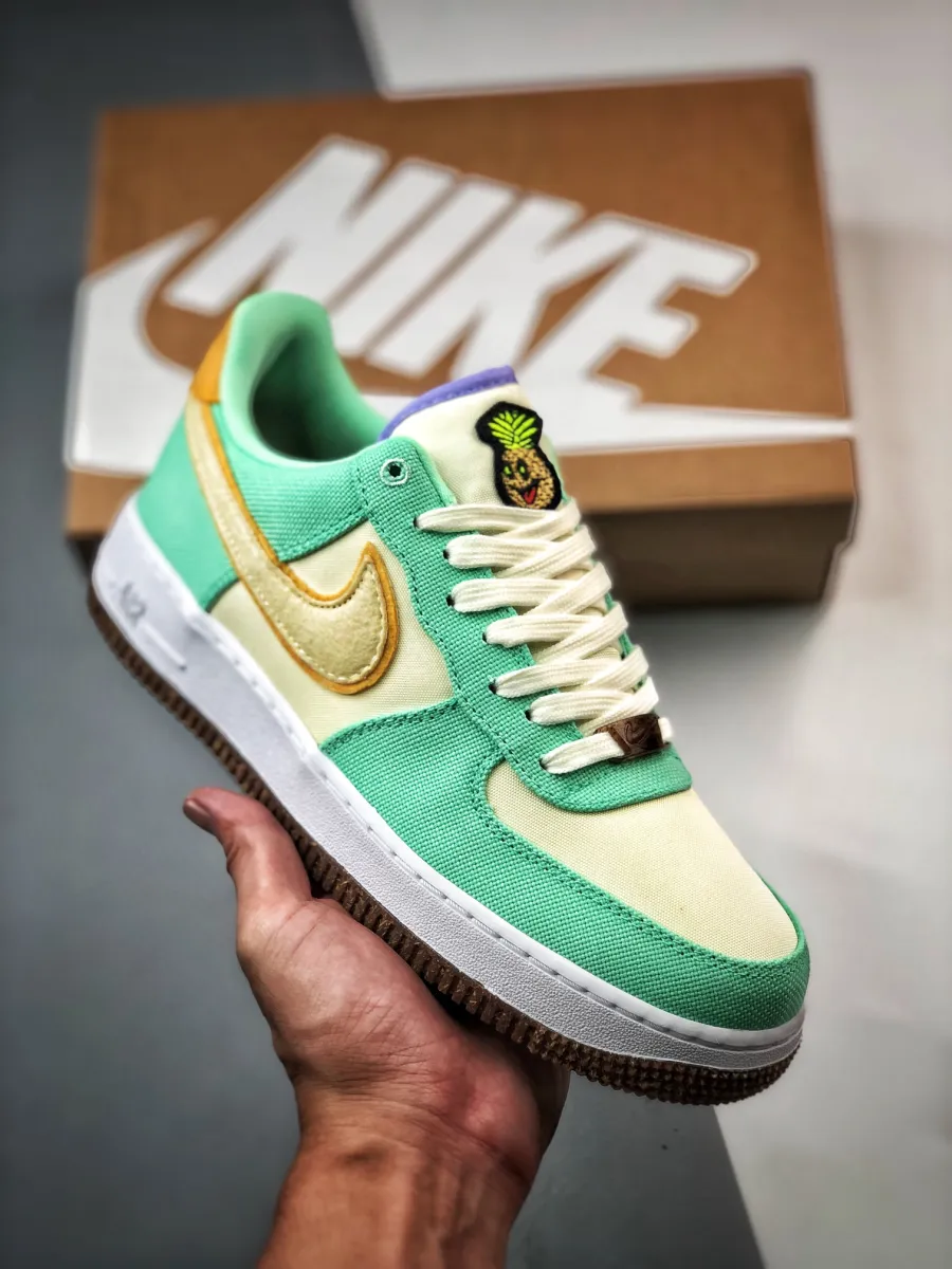 Nike Air Force 1 Low 'Happy Pineapple' Green Glow CZ0268-300 Nike Air Force Pineapple