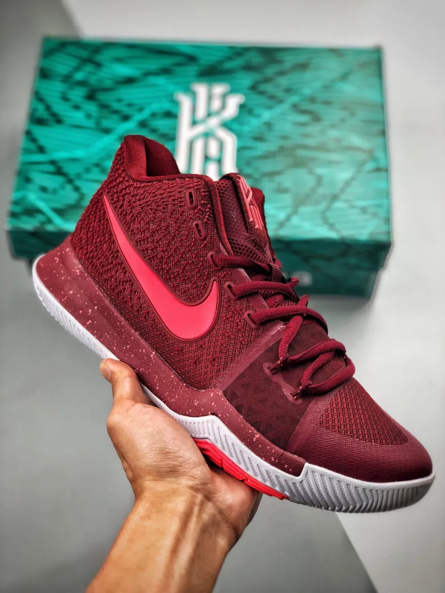 Nike Kyrie 3 'Warning' Team Red/Hot Punch-White 852395-681 / red hot punch