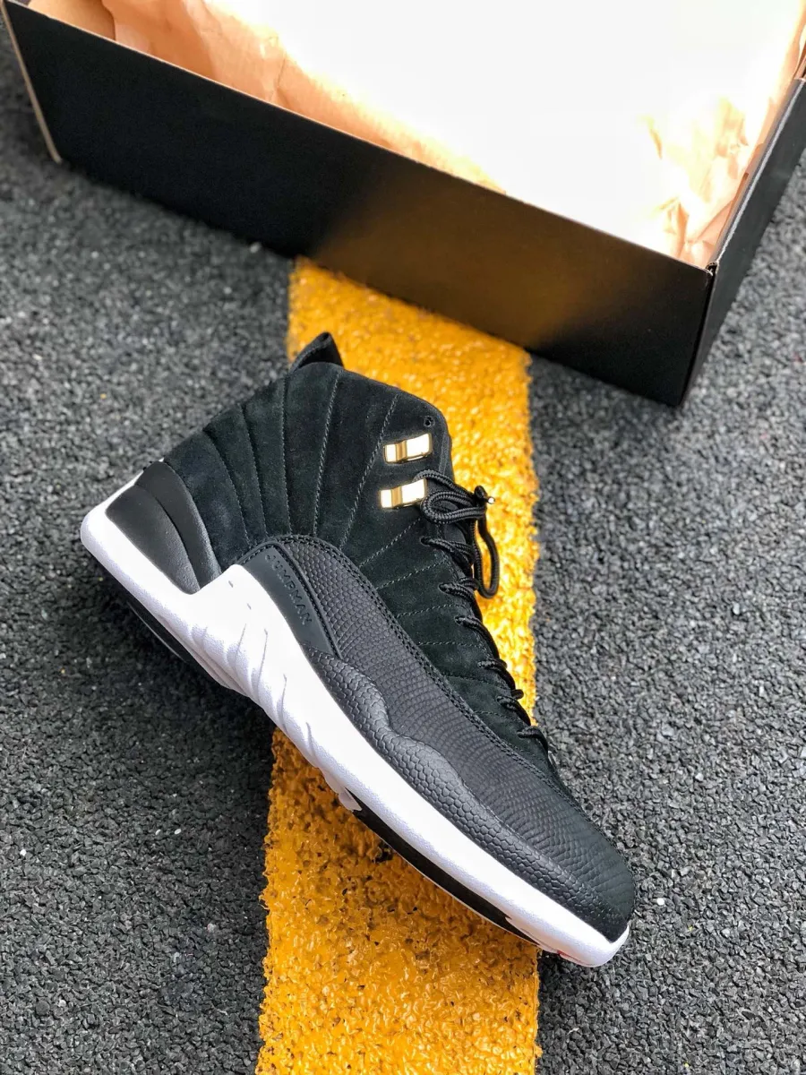 Air Jordan 12 'Reverse Taxi' Black/White-Taxi 130690-017 retro 12 reverse taxi