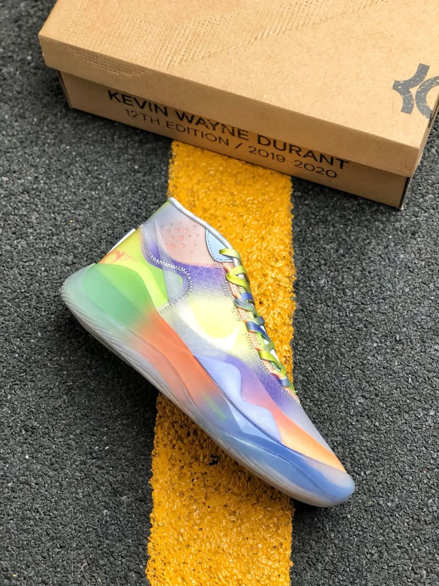Nike KD 12 'EYBL' Barely Volt/Orange Pulse CK1201-900 - kd 15 eybl