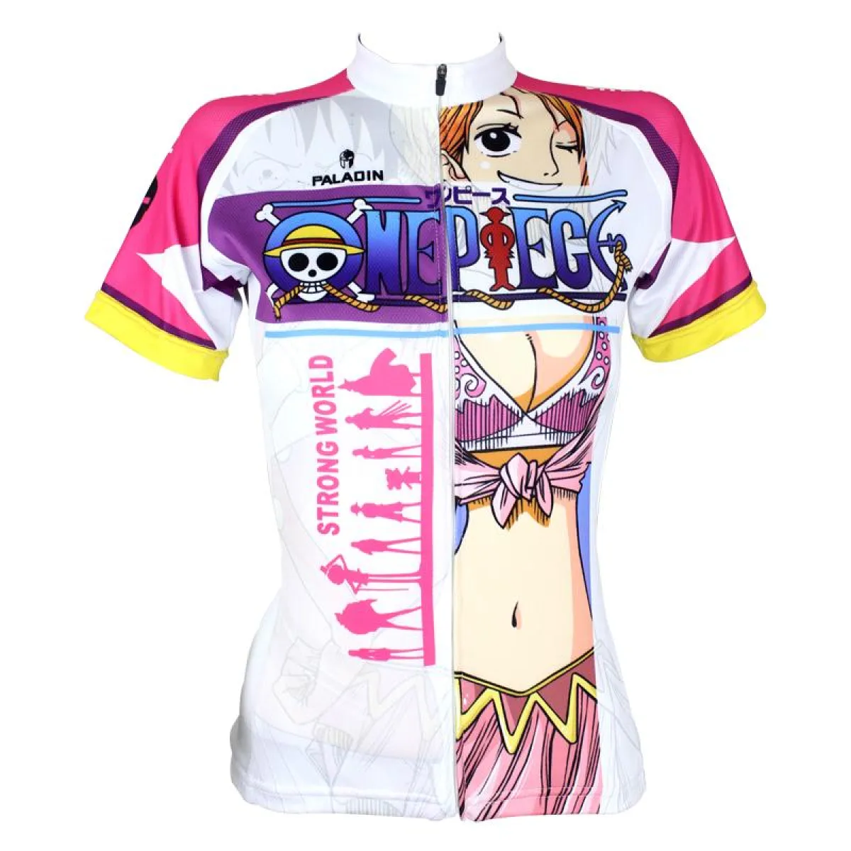 ONE PIECE Series Woman's Short-sleeve Cycling Jersey Team Leisure Jacket T-shirt Pretty Summer Spring Autumn Clothes Sportswear Anime Navigator Nami NO.070