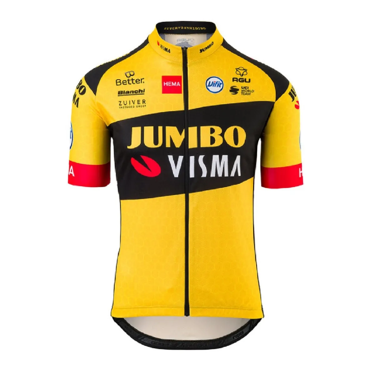 AGU Team Jumbo-Visma 2020 Cycling Jersey Short Sleeve JJV-04-M